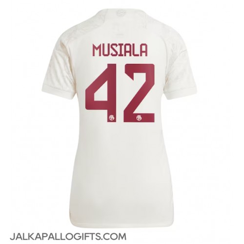 Bayern Munich Jamal Musiala #42 Kolmaspaita Naiset 2023-24 Lyhythihainen